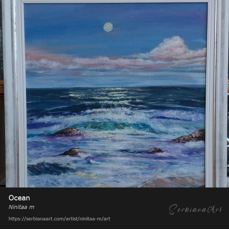 Ocean, Oil/Canvas, Ninitaa m