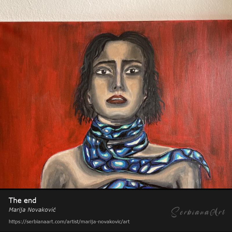 The end, Acrylic/Canvas, Marija Novaković