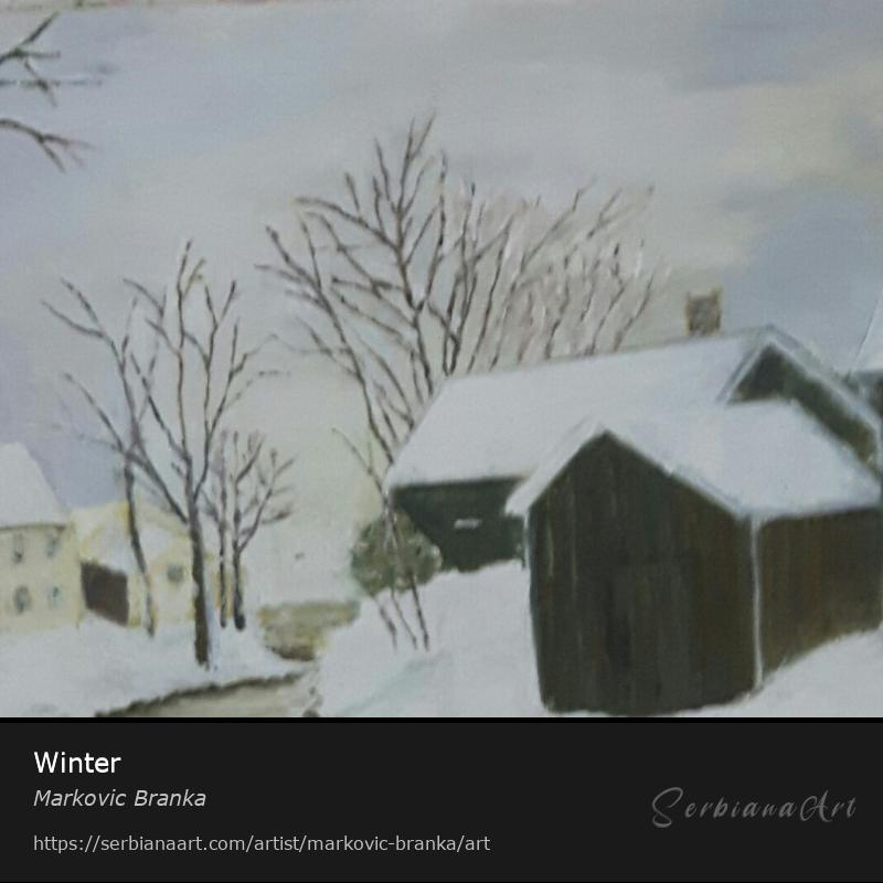 Winter, Oil/Canvas, Markovic Branka