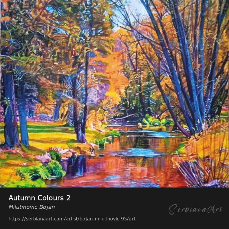 Autumn Colours 2, Acrylic/Canvas, Milutinovic Bojan