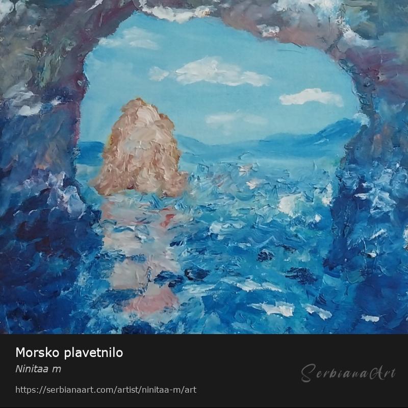 Morsko plavetnilo, Oil/Canvas, Ninitaa m