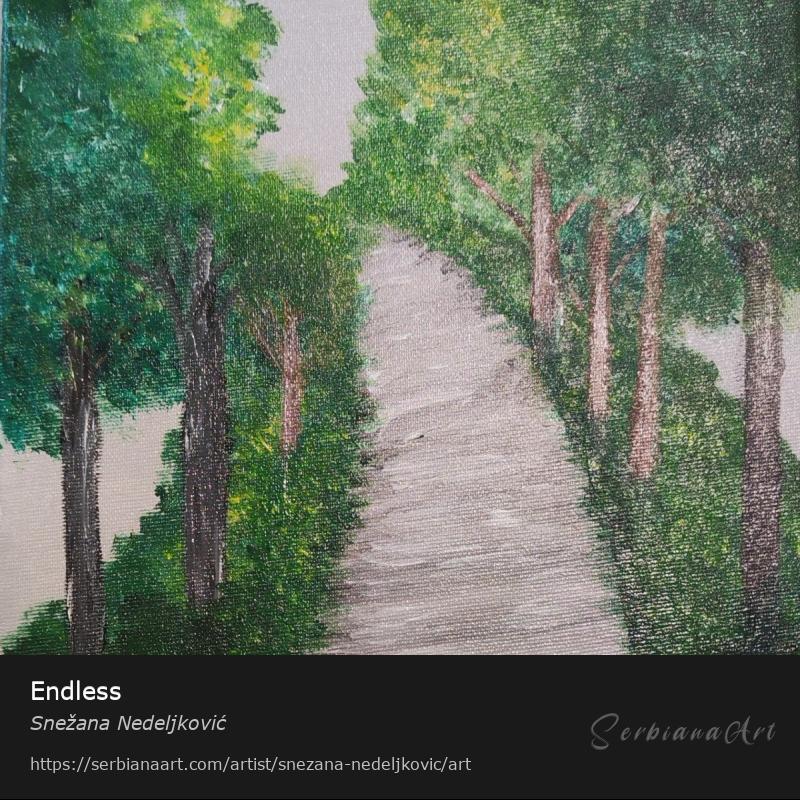 Endless, Acrylic/Canvas, Snežana Nedeljković