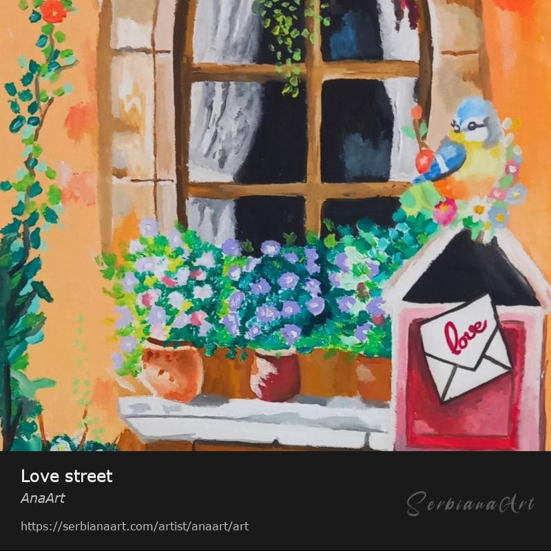 Love street, Oil/Canvas, AnaArt