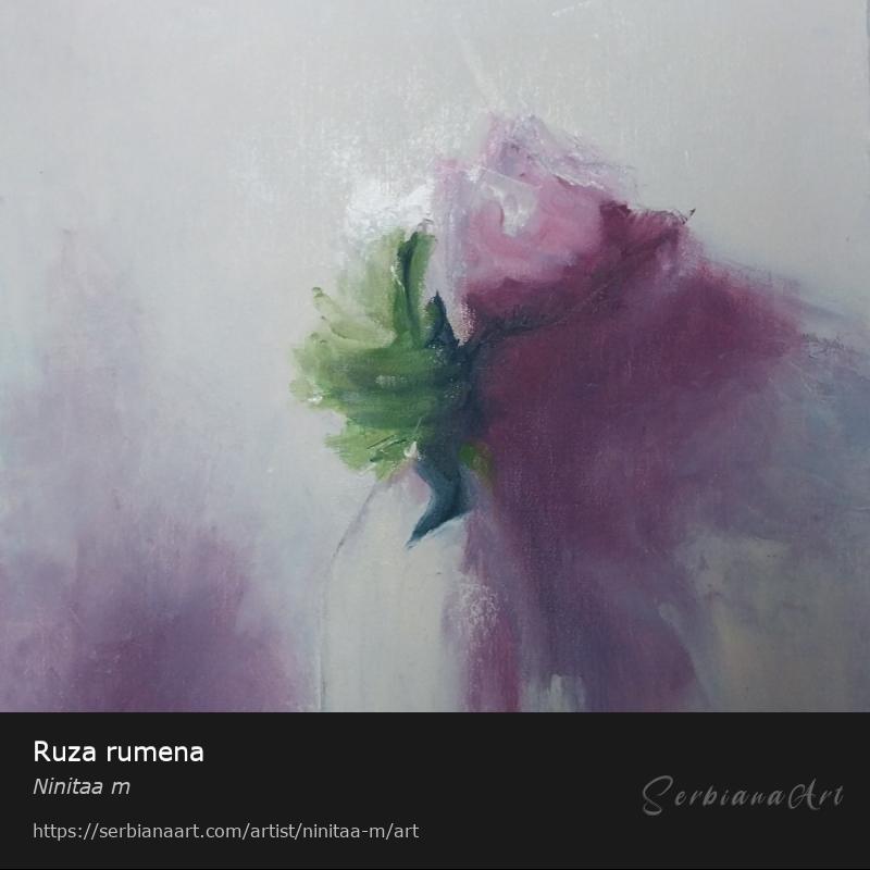 Ruza rumena, Oil/Canvas, Ninitaa m