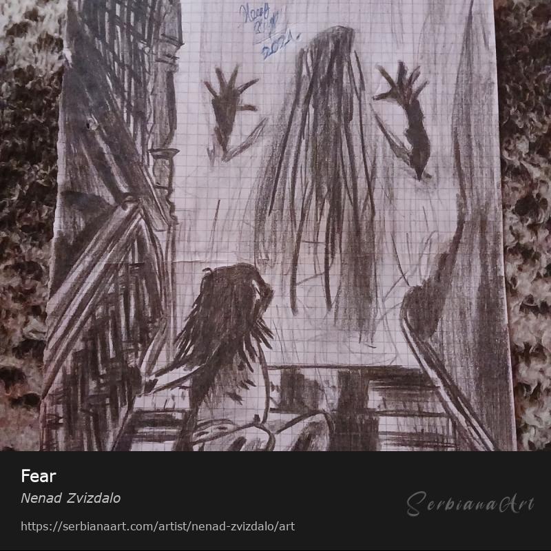 Fear, Pencil/Paper, Nenad Zvizdalo