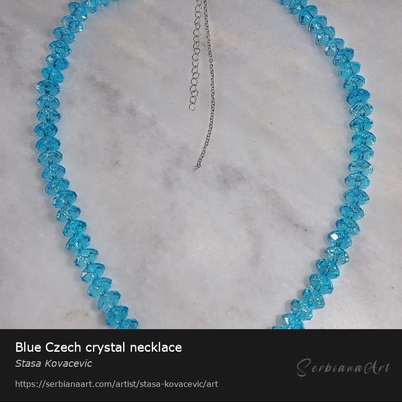 Blue Czech crystal necklace, Jewelry/Mixed, Stasa Kovacevic