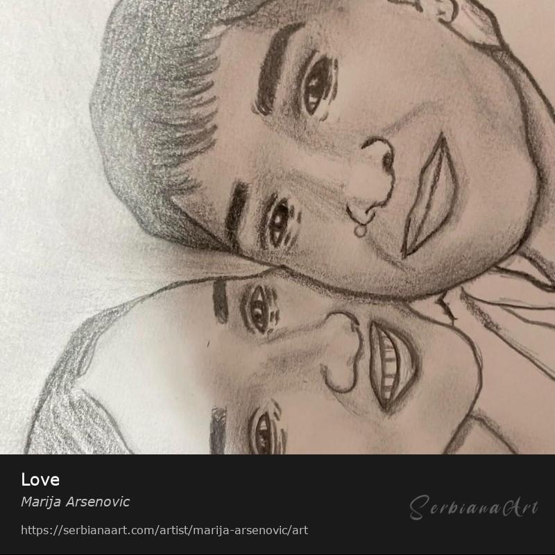 Love, Pencil/Paper, Marija Arsenovic