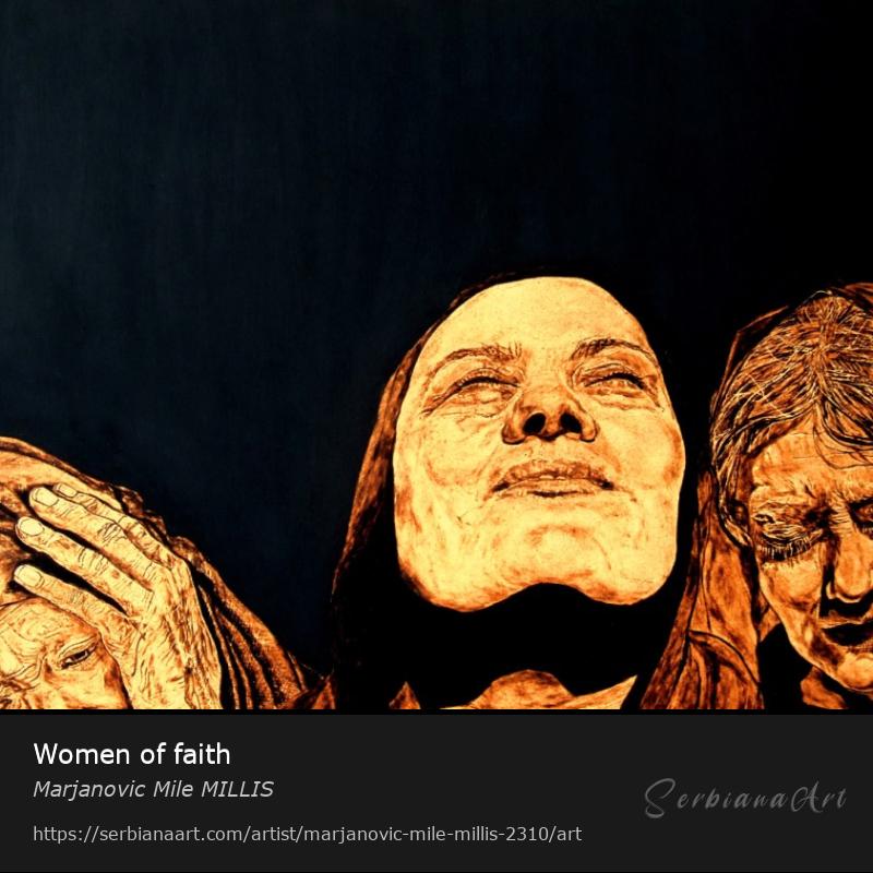 Women of faith, Mixed Media/Panel, Marjanovic Mile MILLIS