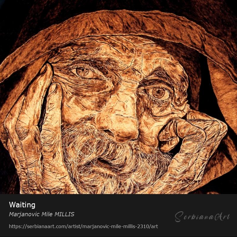 Waiting, Mixed Media/Panel, Marjanovic Mile MILLIS