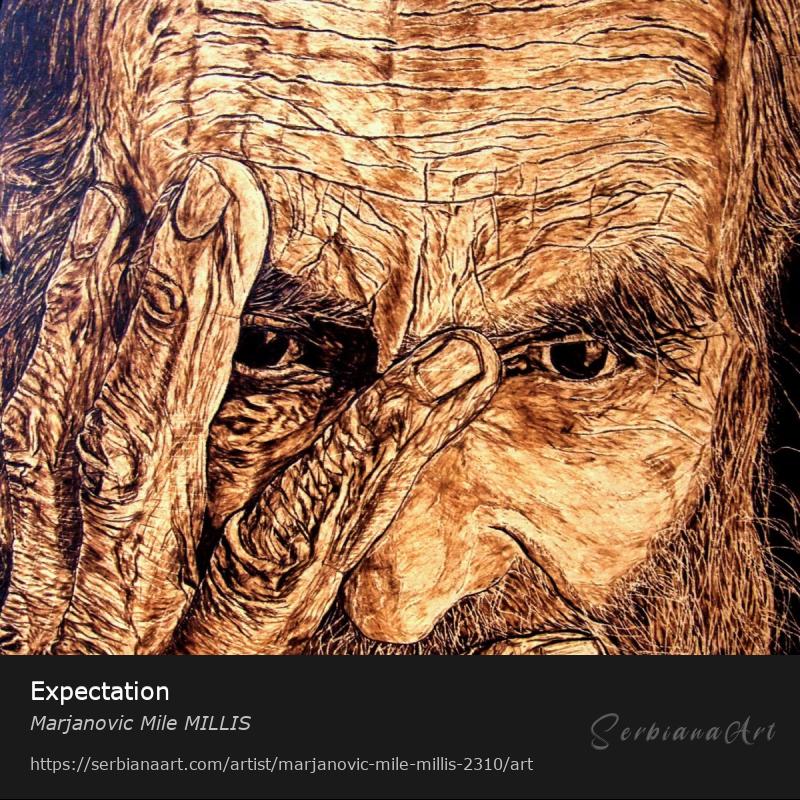 Expectation, Mixed Media/Panel, Marjanovic Mile MILLIS