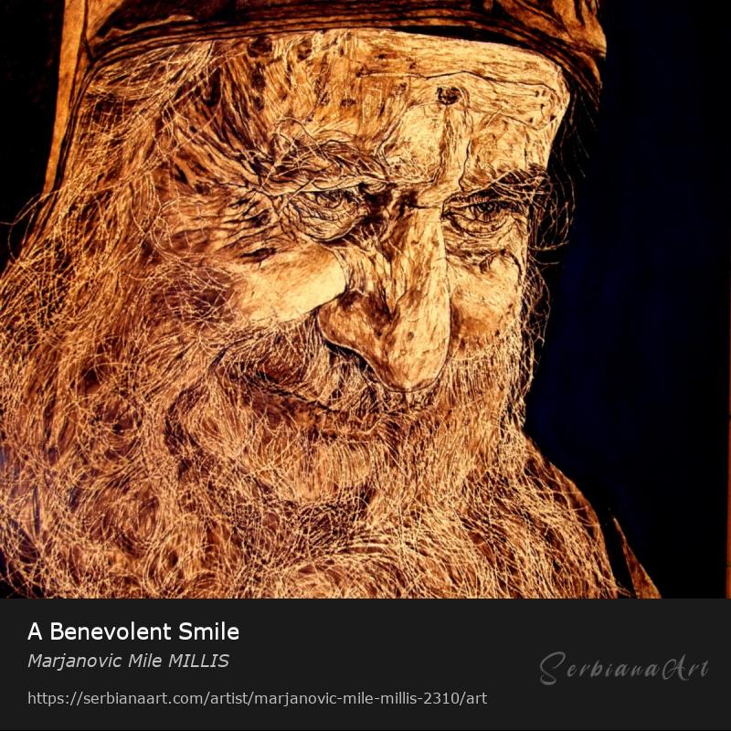 A Benevolent Smile, Mixed Media/Panel, Marjanovic Mile MILLIS