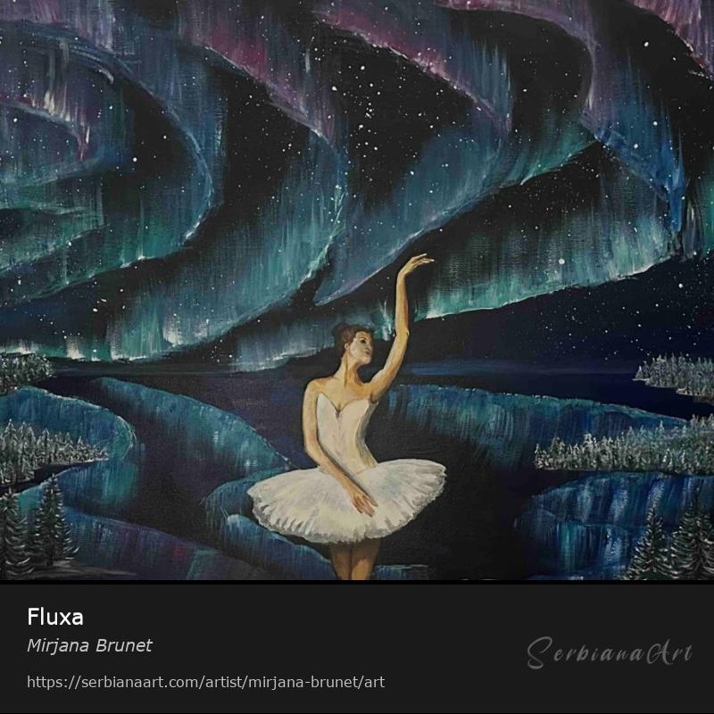 Fluxa, Acrylic/Canvas, Mirjana Brunet