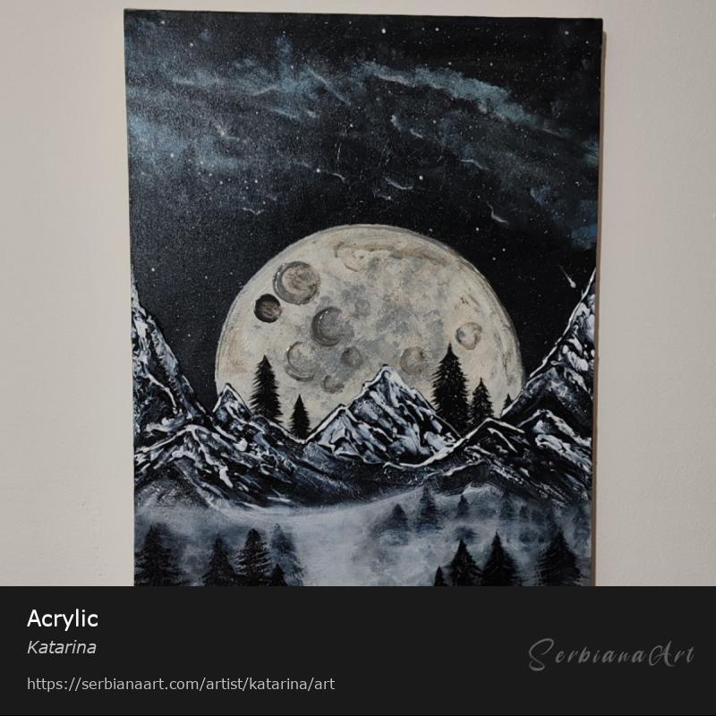 Acrylic, Acrylic/Canvas, Katarina