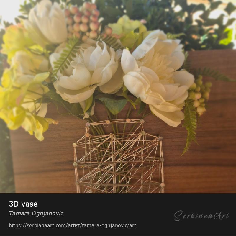 3D vase, Home decor/Wood, Tamara Ognjanovic