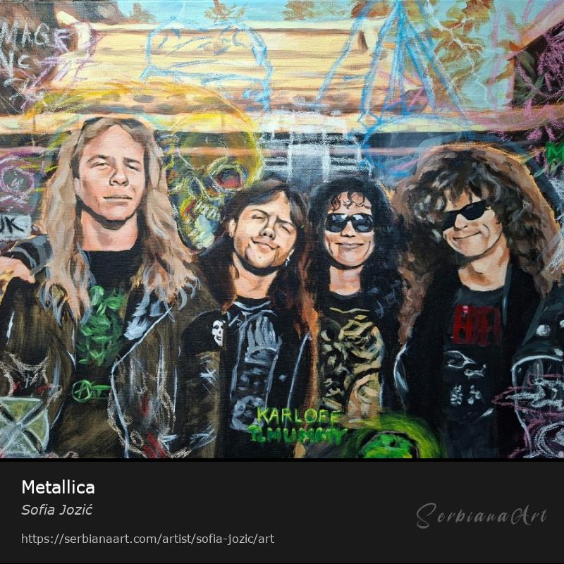 Metallica, Mixed Media/Canvas, Sofia Jozić