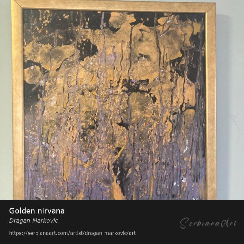 Golden nirvana, Acrylic/Canvas, Dragan Markovic