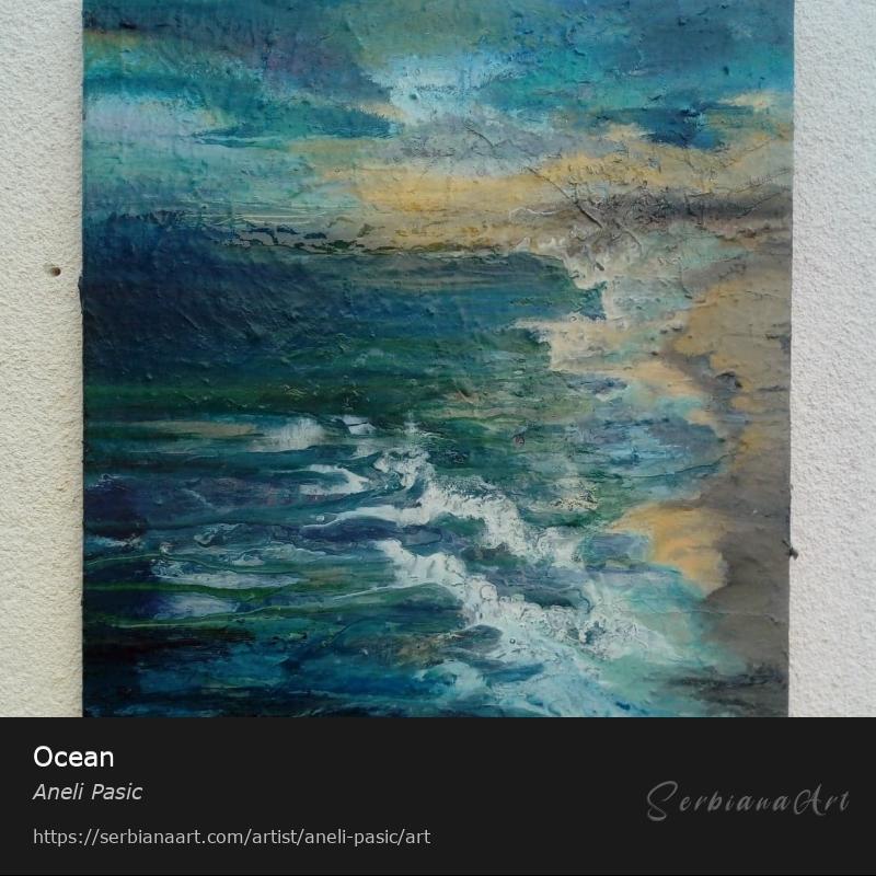 Ocean, Oil/Canvas, Aneli Pasic