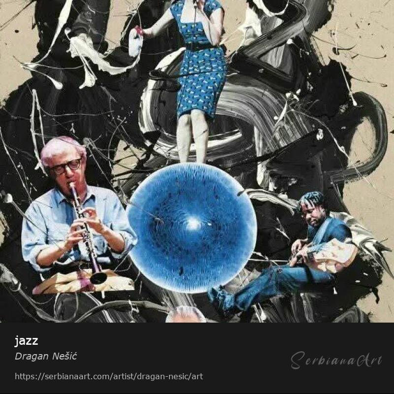 jazz, Mixed Media/Cardboard, Dragan Nešić