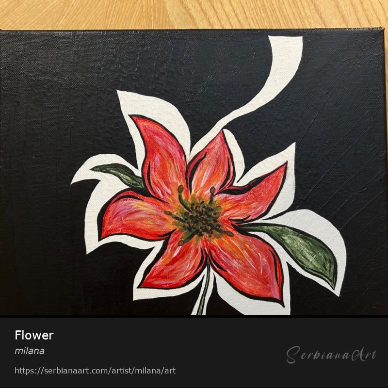 Flower, Acrylic/Canvas, milana