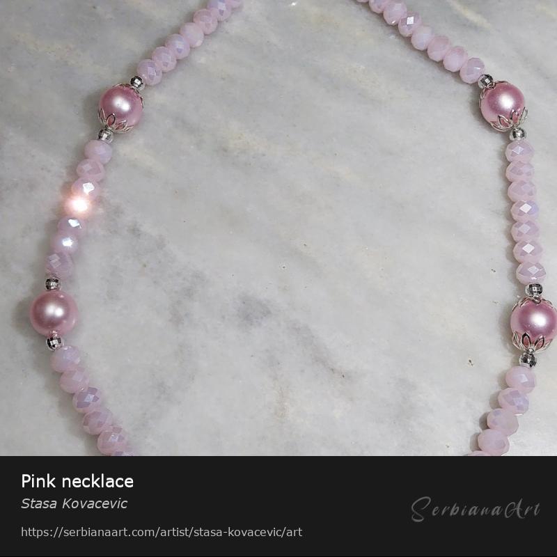 Pink necklace, Jewelry/Mixed, Stasa Kovacevic