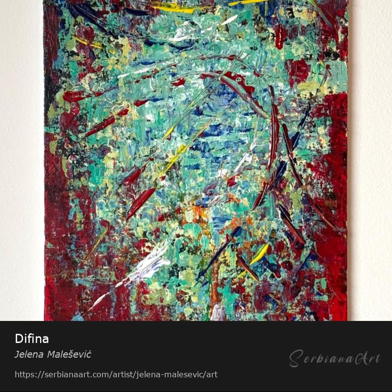 Difina, Acrylic/Canvas, Jelena Malešević
