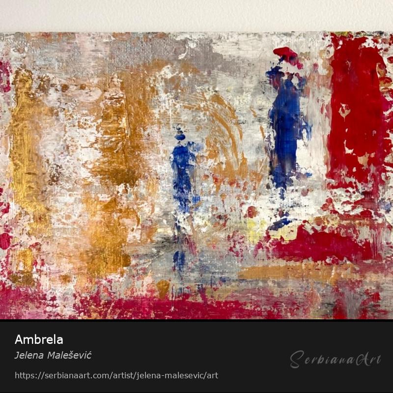 Ambrela, Acrylic/Canvas, Jelena Malešević