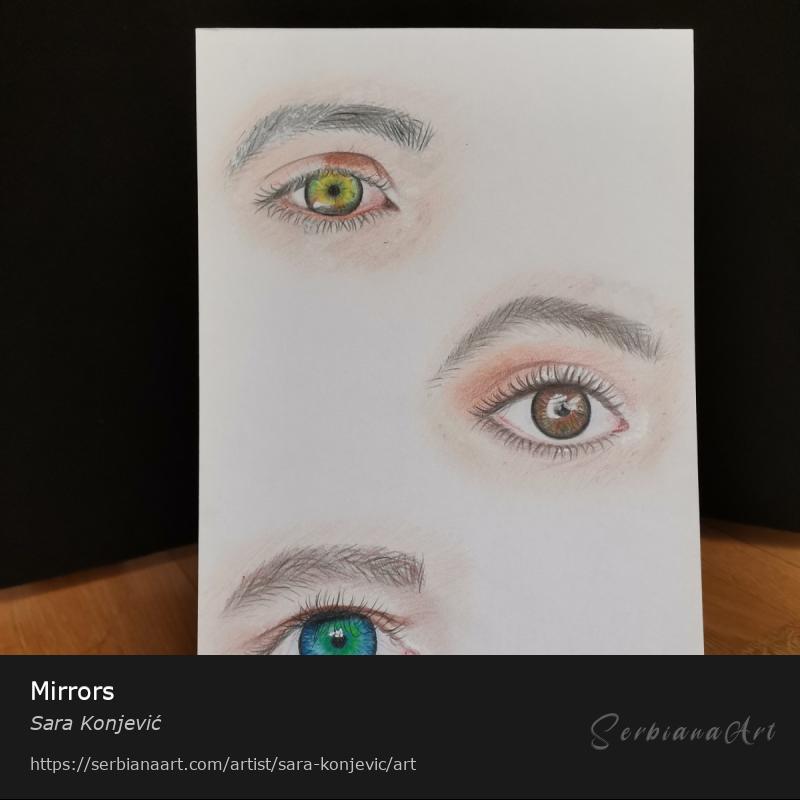 Mirrors, Pencil/Paper, Sara Konjević