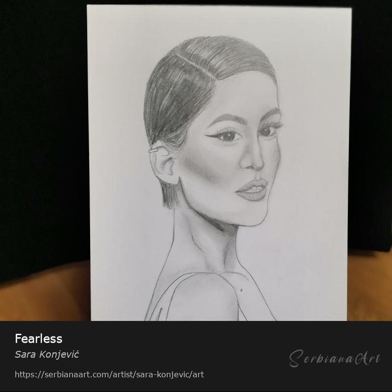 Fearless, Pencil/Paper, Sara Konjević