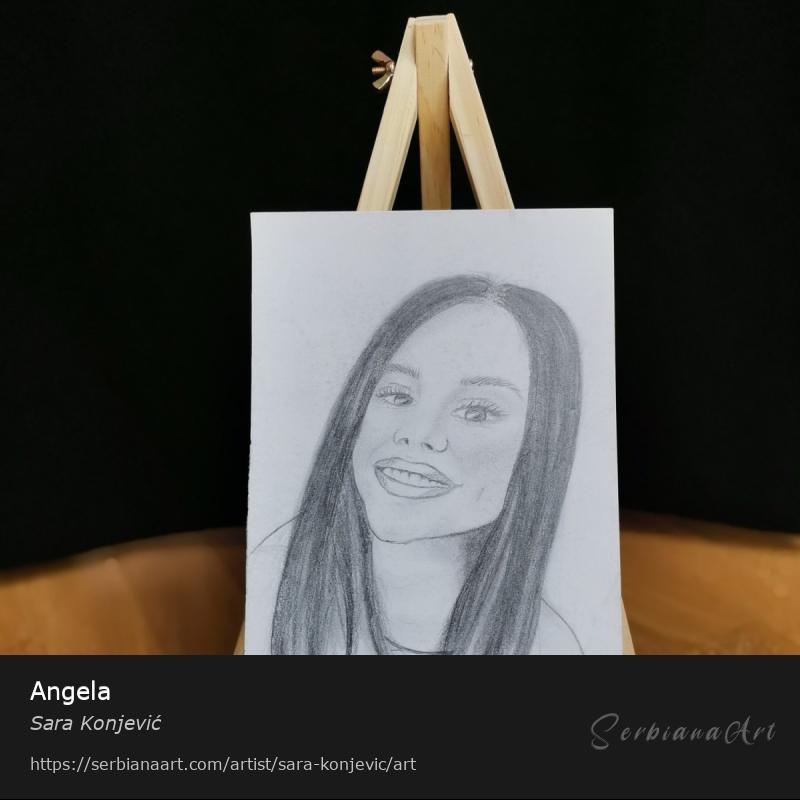 Angela, Pencil/Paper, Sara Konjević