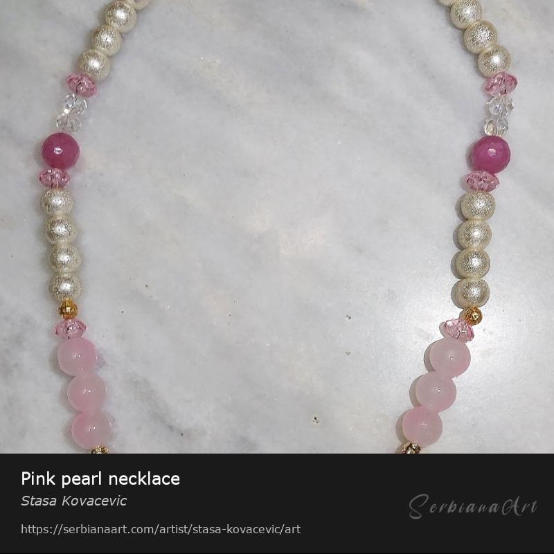 Pink pearl necklace, Jewelry/Mixed, Stasa Kovacevic