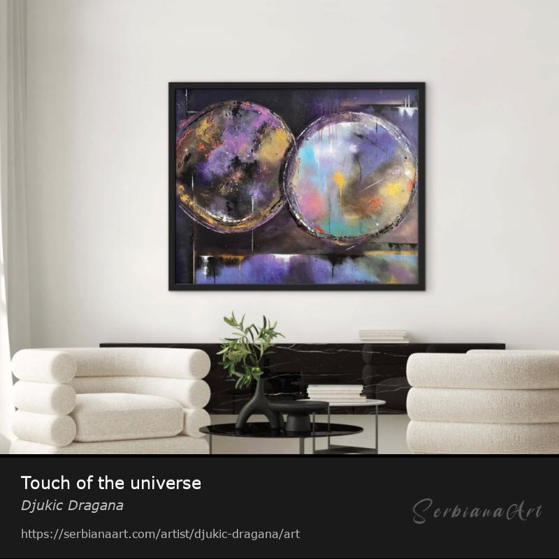 Touch of the universe, Acrylic/Canvas, Djukic Dragana