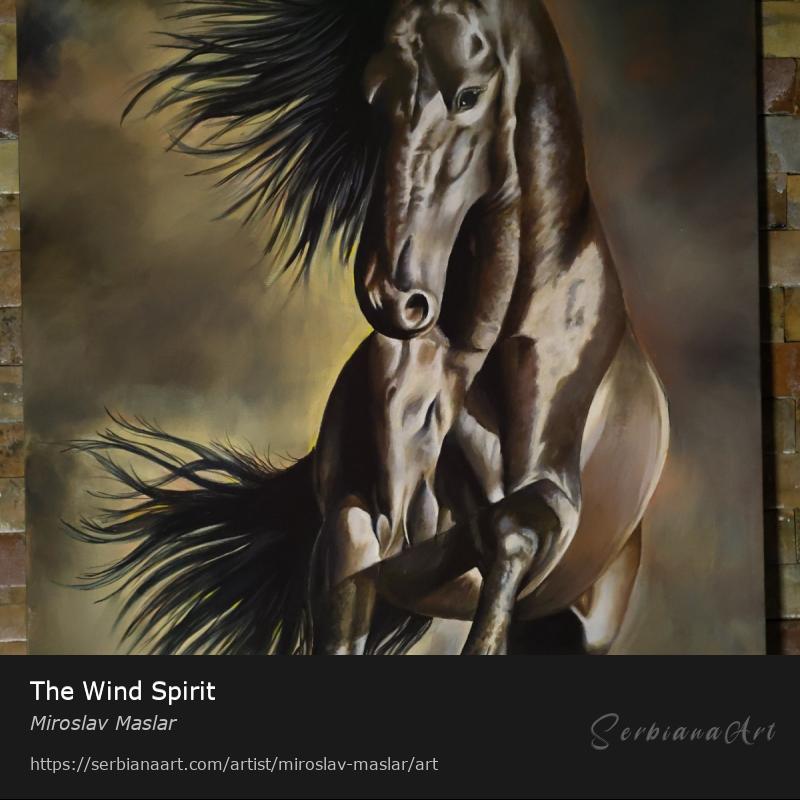 The Wind Spirit, Acrylic/Canvas, Miroslav Maslar