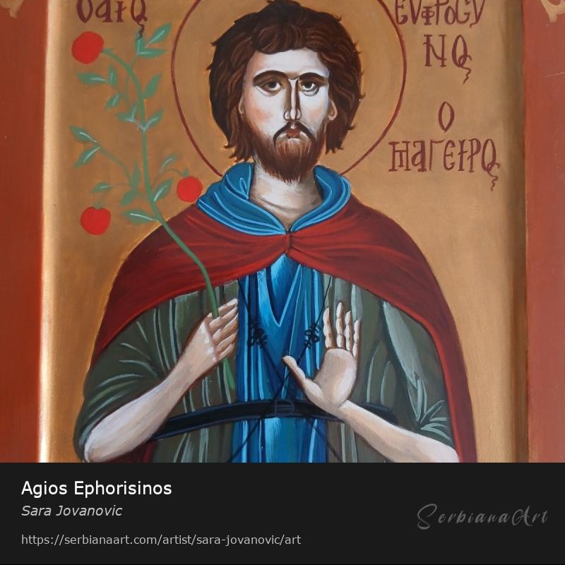 Agios Ephorisinos, Egg tempera/Wood, Sara Jovanovic