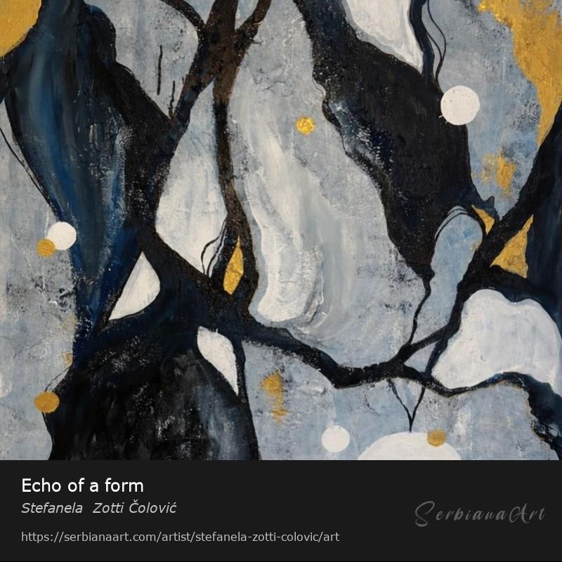 Echo of a form, Acrylic/Canvas, Stefanela  Zotti Čolović