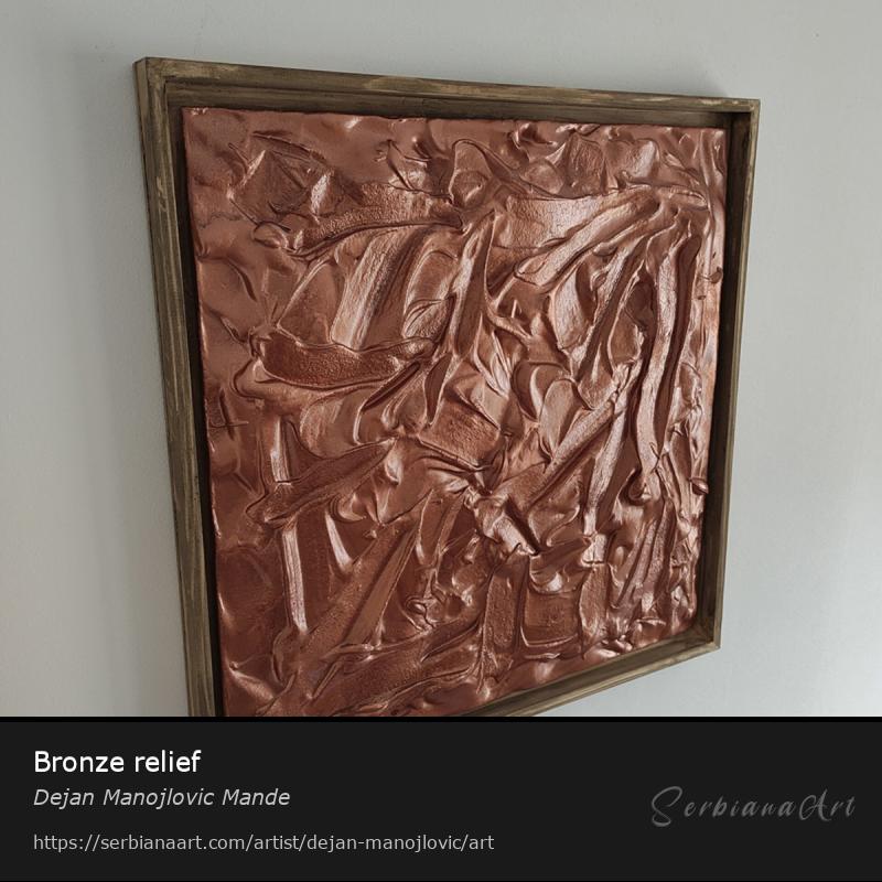 Bronze relief, Creative Handicraft/Mixed, Dejan Manojlovic Mande