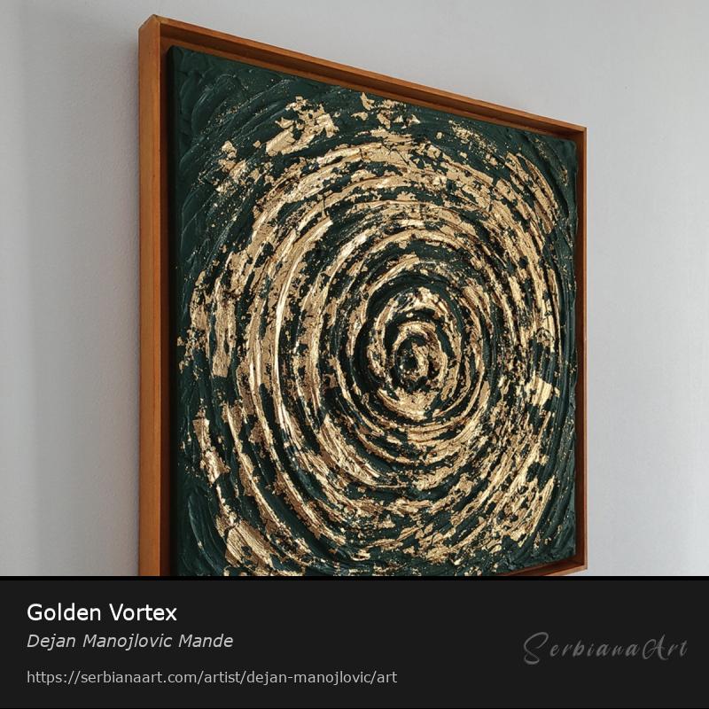 Golden Vortex, Creative Handicraft/Mixed, Dejan Manojlovic Mande