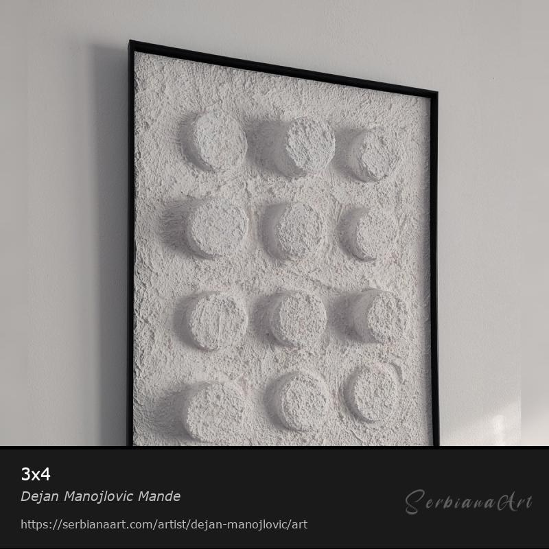3x4, Mixed Media/Mixed, Dejan Manojlovic Mande