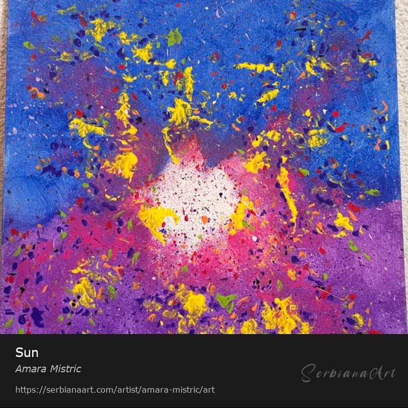 Sun, Acrylic/Canvas, Amara Mistric