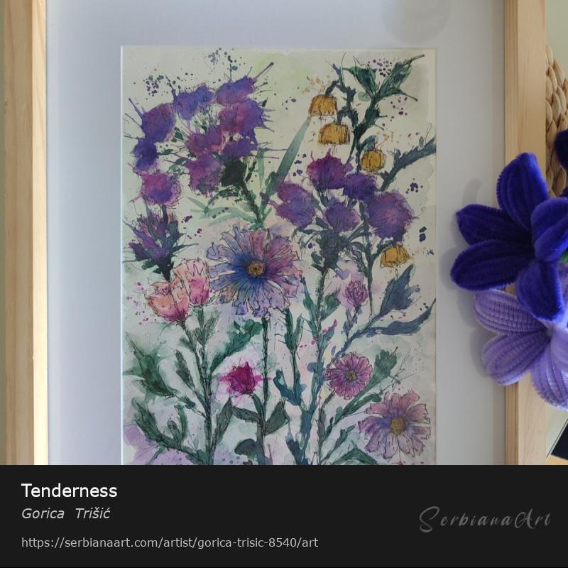 Tenderness, Watercolor/Paper, Gorica  Trišić