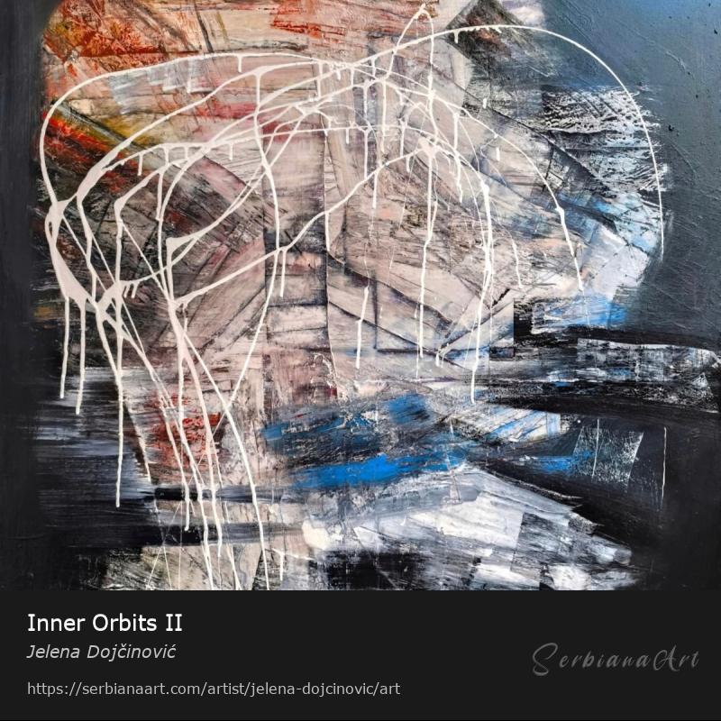 Inner Orbits II, Mixed Media/Canvas, Jelena Dojčinović