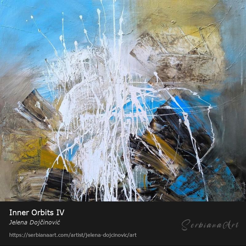 Inner Orbits IV, Mixed Media/Canvas, Jelena Dojčinović