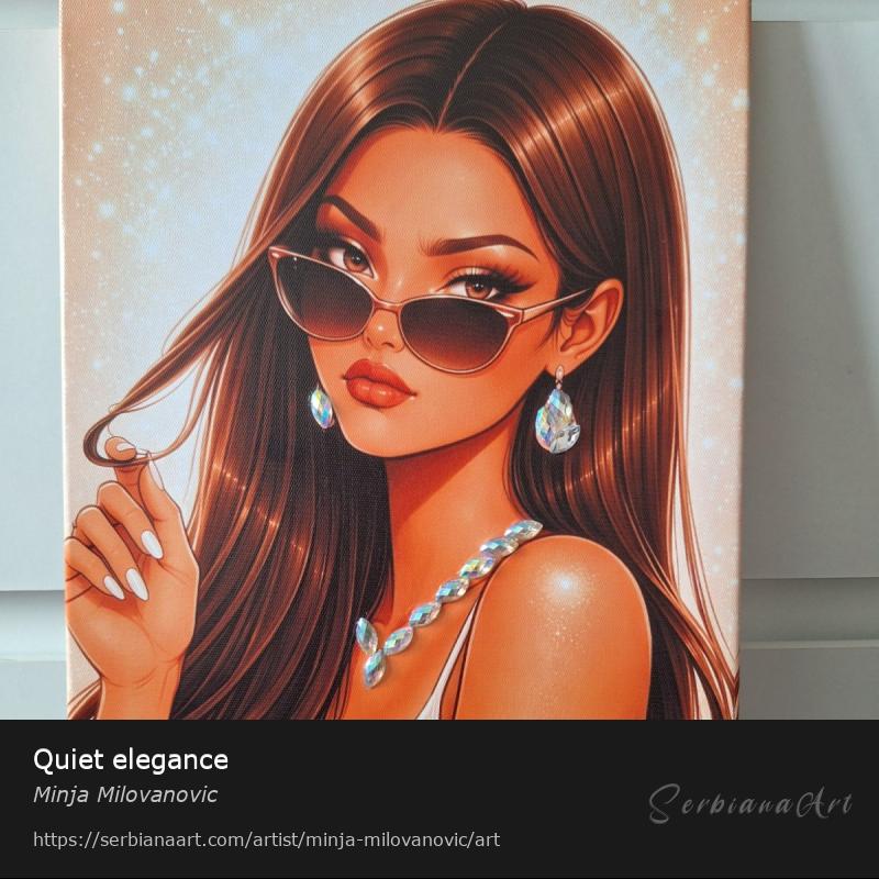 Quiet elegance, Digital Art/Canvas, Minja Milovanovic