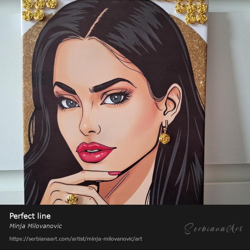 Perfect line, Digital Art/Canvas, Minja Milovanovic