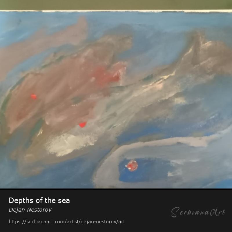 Depths of the sea, Acrylic/Canvas, Dejan Nestorov
