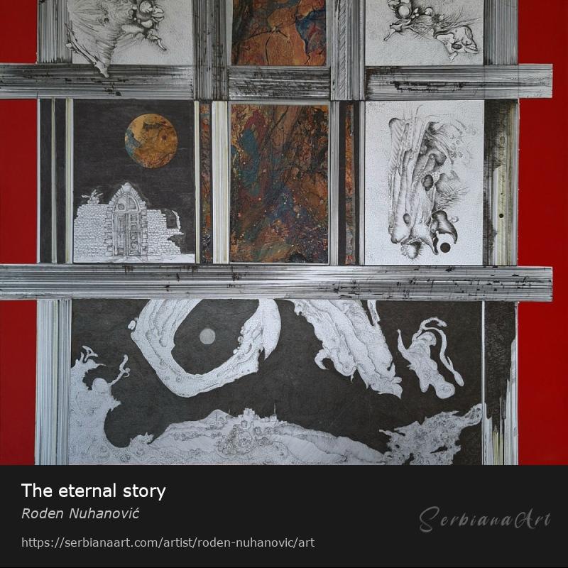 The eternal story, Indian ink/Paper, Roden Nuhanović