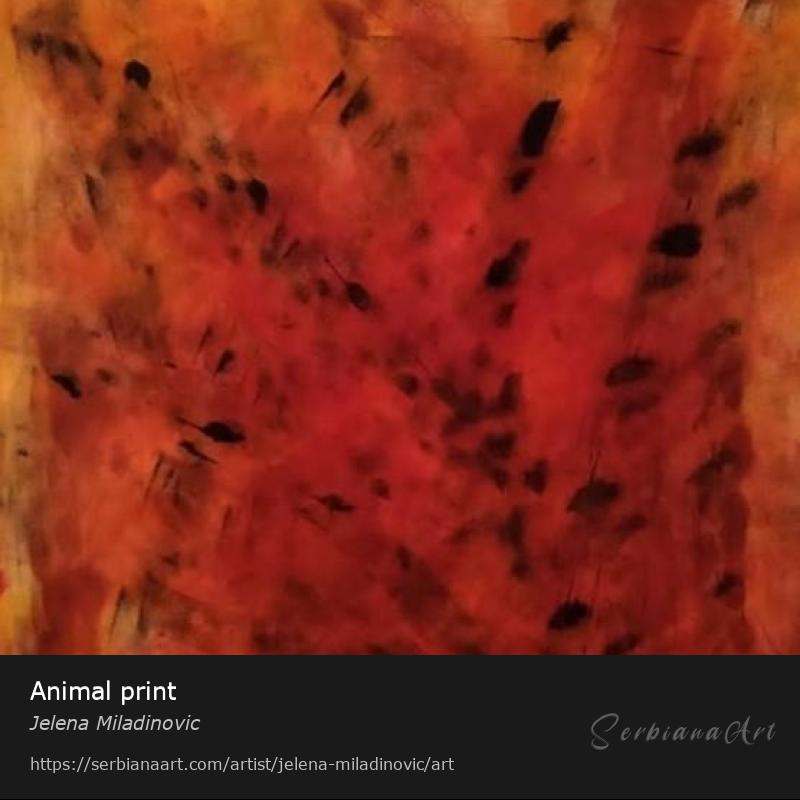 Animal print, Acrylic/Canvas, Jelena Miladinovic