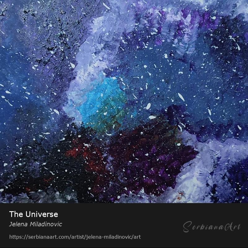The Universe, Acrylic/Canvas, Jelena Miladinovic