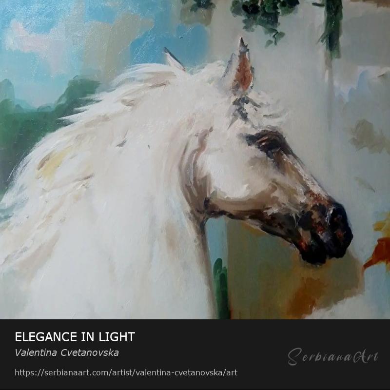 ELEGANCE IN LIGHT, Oil/Canvas, Valentina Cvetanovska