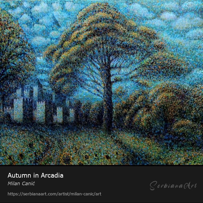 Autumn in Arcadia, Oil/Canvas, Milan Canić