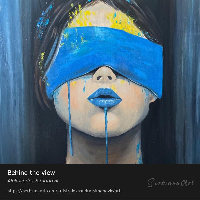 Behind the view, Oil/Canvas, Aleksandra Simonovic